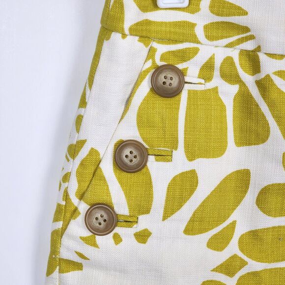 J. Crew Green Floral Sunburst Short Skirt Size 2 - Picture 3 of 8